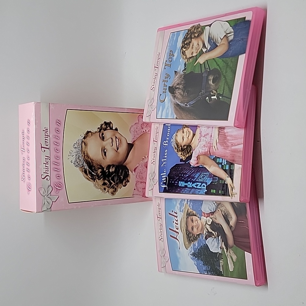Shirley Temple Collection Heidi, Curly Top, Little Miss Broadway 3 DVD's